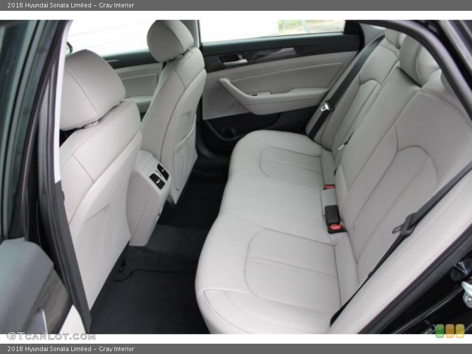Gray Interior Rear Seat for the 2018 Hyundai Sonata Limited #121583614