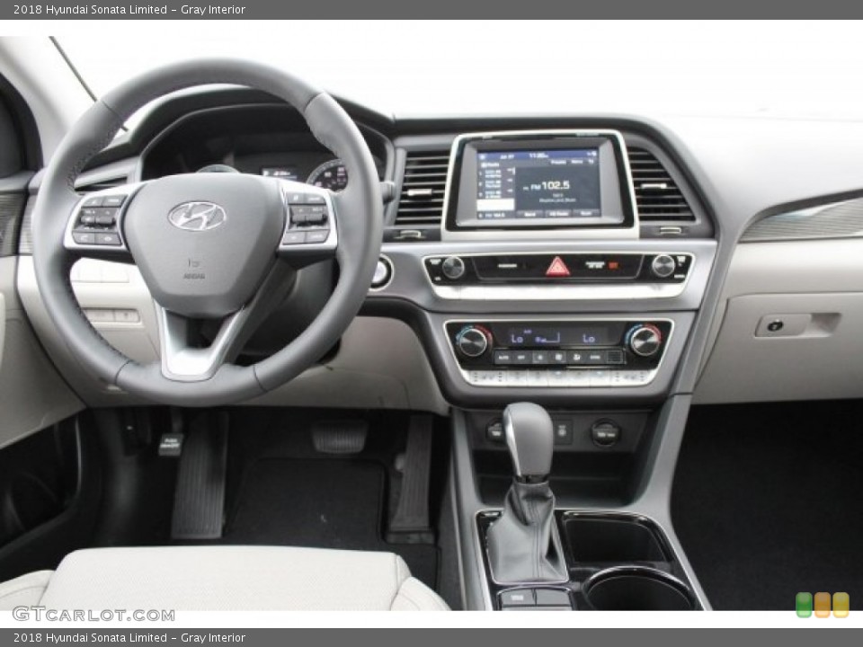 Gray Interior Dashboard for the 2018 Hyundai Sonata Limited #121583634