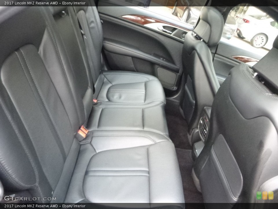Ebony Interior Rear Seat for the 2017 Lincoln MKZ Reserve AWD #121583670