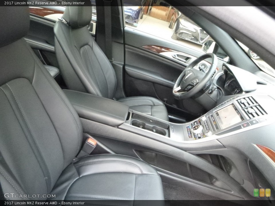 Ebony Interior Front Seat for the 2017 Lincoln MKZ Reserve AWD #121583706
