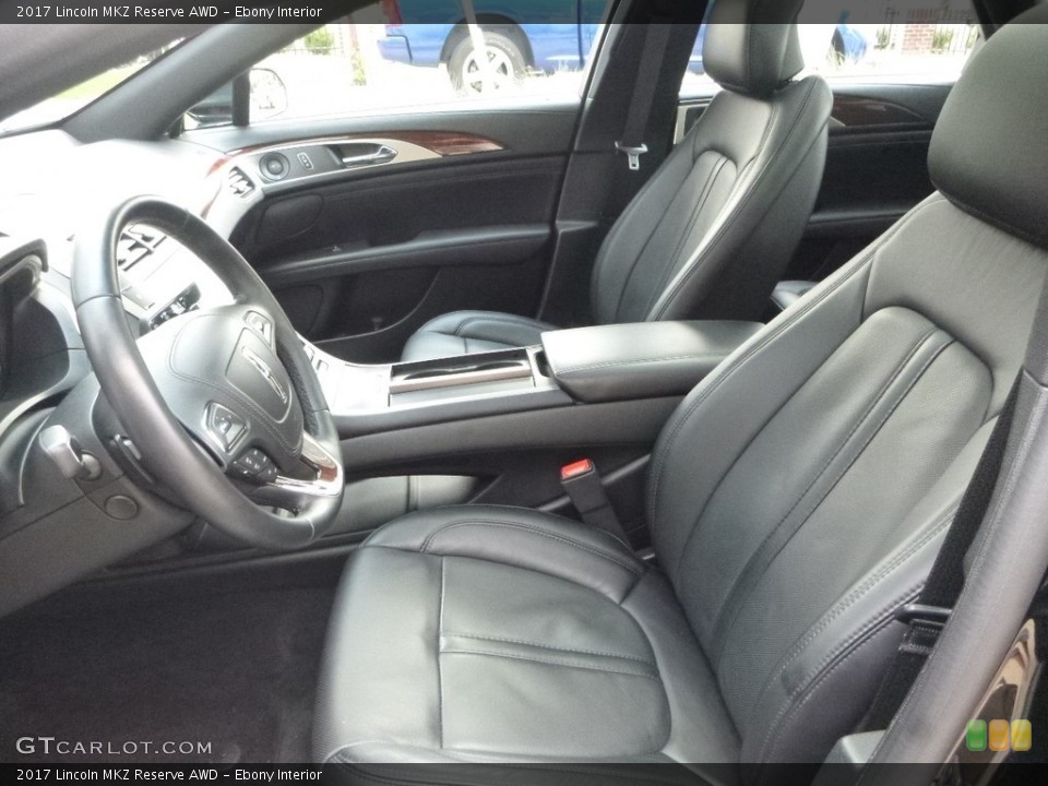 Ebony Interior Photo for the 2017 Lincoln MKZ Reserve AWD #121583793