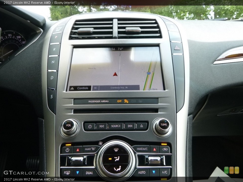 Ebony Interior Controls for the 2017 Lincoln MKZ Reserve AWD #121583917