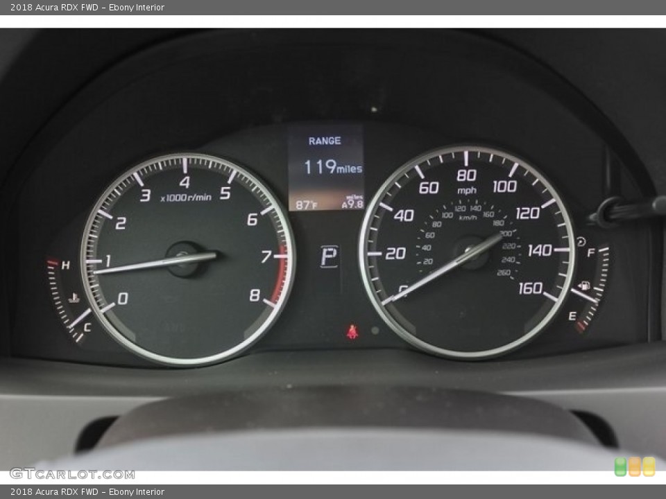 Ebony Interior Gauges for the 2018 Acura RDX FWD #121586259