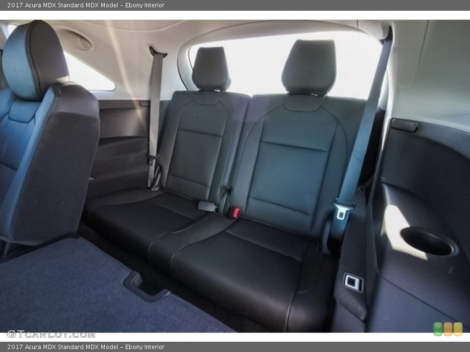 Ebony Interior Rear Seat for the 2017 Acura MDX  #121588182