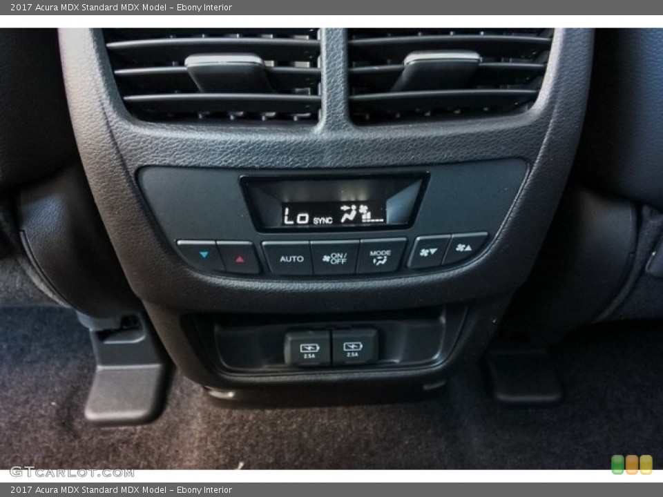 Ebony Interior Controls for the 2017 Acura MDX  #121588382