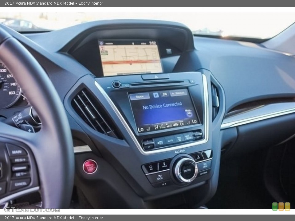 Ebony Interior Controls for the 2017 Acura MDX  #121588561