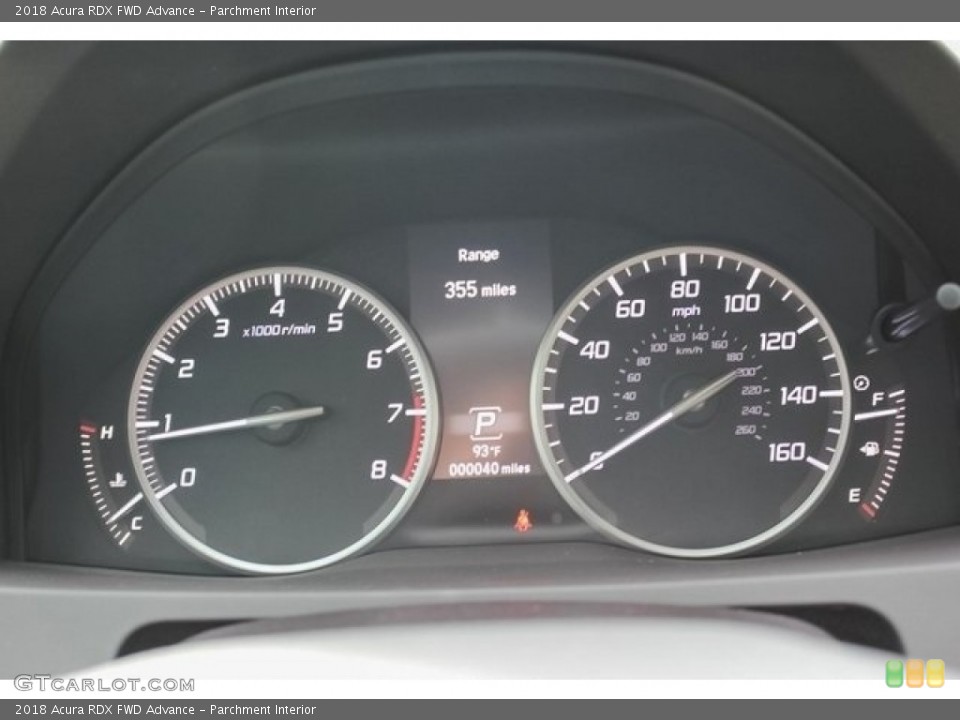 Parchment Interior Gauges for the 2018 Acura RDX FWD Advance #121588597