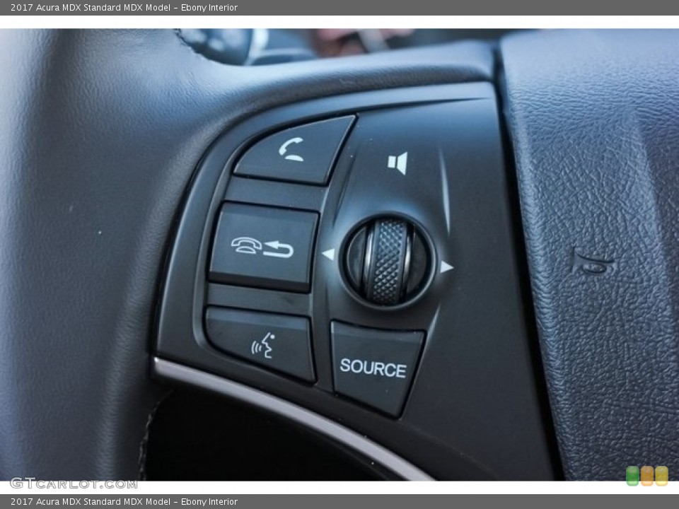 Ebony Interior Controls for the 2017 Acura MDX  #121588695