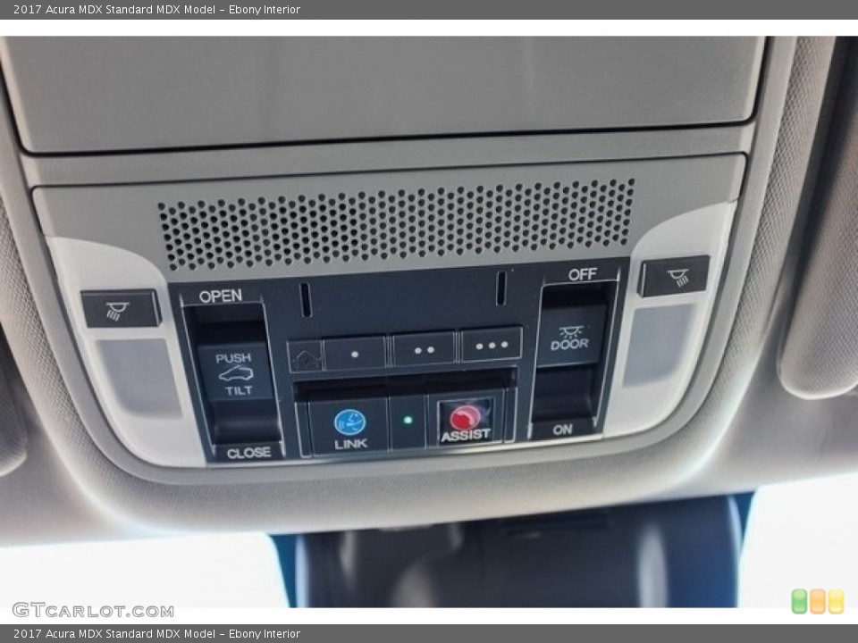 Ebony Interior Controls for the 2017 Acura MDX  #121588761