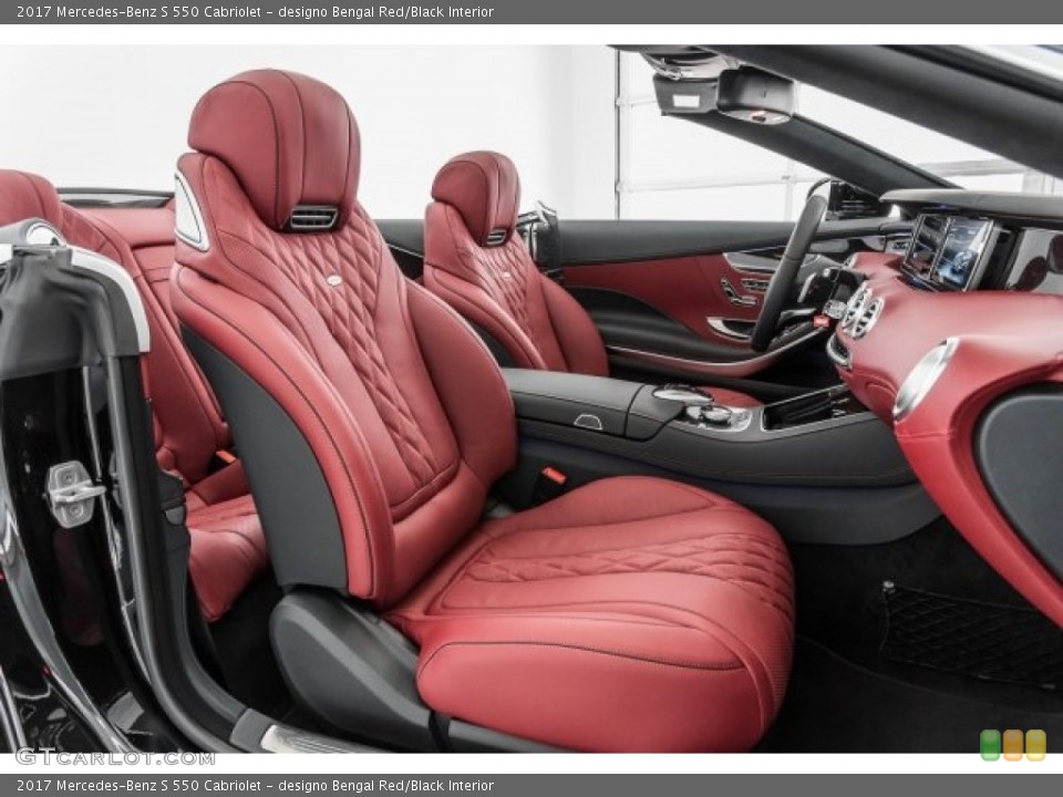 designo Bengal Red/Black Interior Photo for the 2017 Mercedes-Benz S 550 Cabriolet #121599726