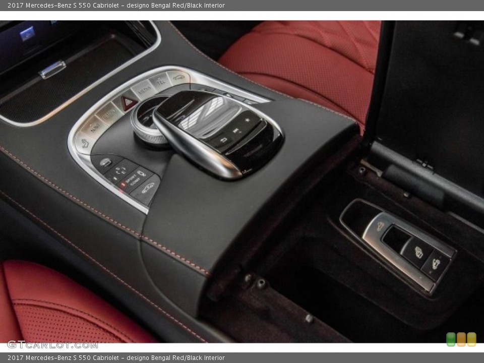 designo Bengal Red/Black Interior Transmission for the 2017 Mercedes-Benz S 550 Cabriolet #121599822