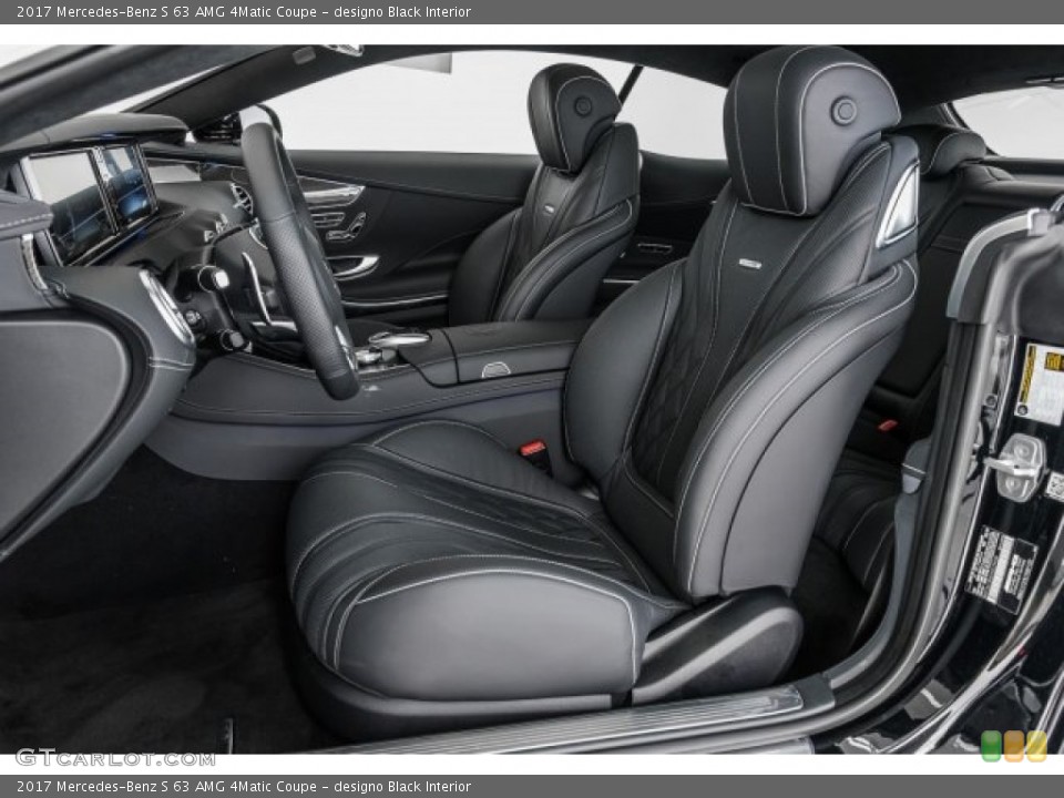 designo Black Interior Front Seat for the 2017 Mercedes-Benz S 63 AMG 4Matic Coupe #121600200