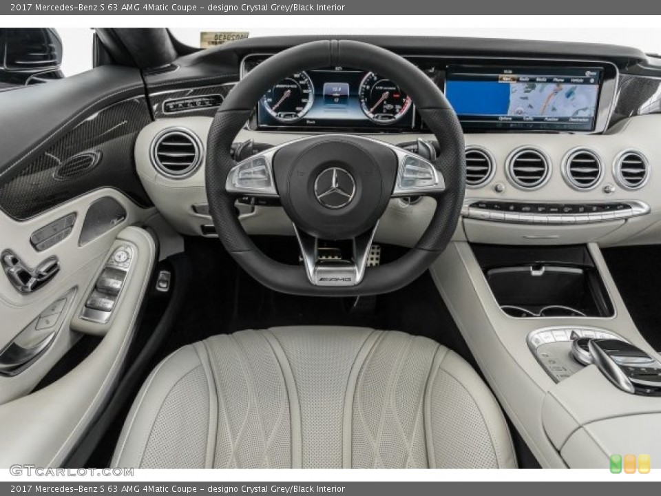 designo Crystal Grey/Black Interior Dashboard for the 2017 Mercedes-Benz S 63 AMG 4Matic Coupe #121600620