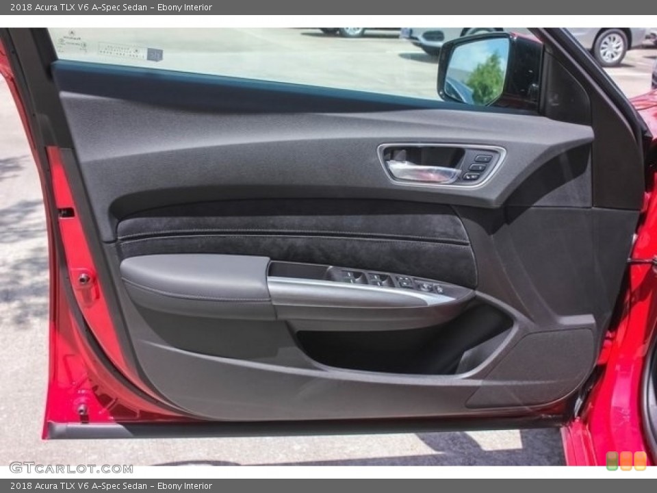Ebony Interior Door Panel for the 2018 Acura TLX V6 A-Spec Sedan #121600824