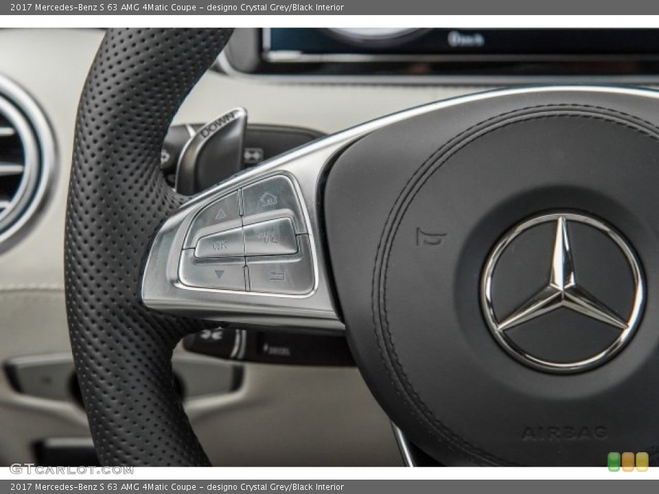 designo Crystal Grey/Black Interior Controls for the 2017 Mercedes-Benz S 63 AMG 4Matic Coupe #121600901