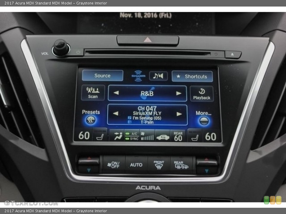 Graystone Interior Controls for the 2017 Acura MDX  #121605891
