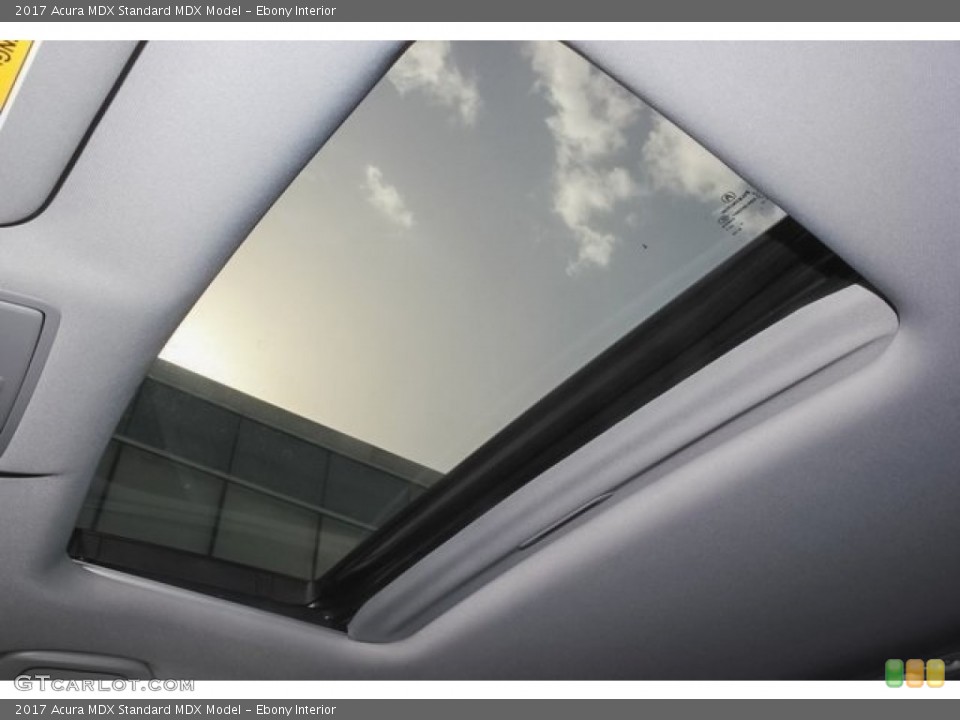 Ebony Interior Sunroof for the 2017 Acura MDX  #121605958