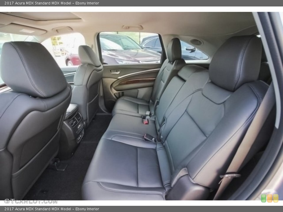 Ebony Interior Rear Seat for the 2017 Acura MDX  #121606043