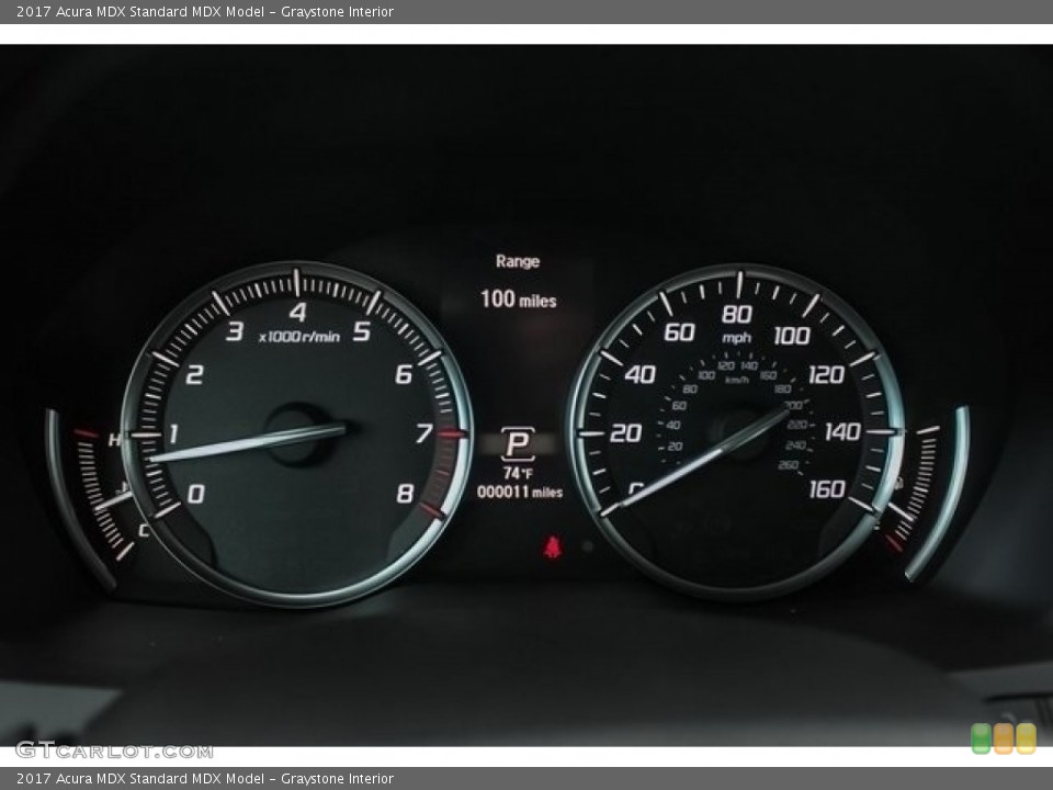 Graystone Interior Gauges for the 2017 Acura MDX  #121606139