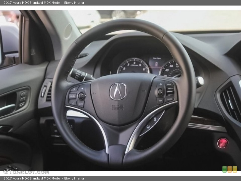 Ebony Interior Steering Wheel for the 2017 Acura MDX  #121606231