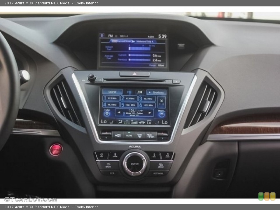 Ebony Interior Controls for the 2017 Acura MDX  #121606249