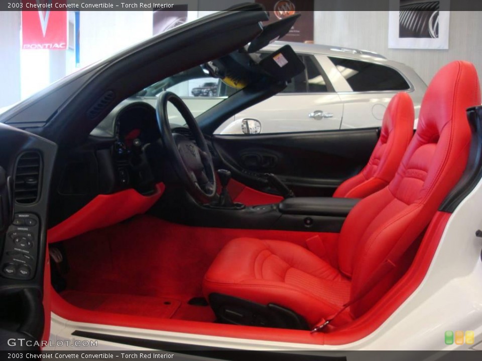 Torch Red Interior Photo for the 2003 Chevrolet Corvette Convertible #12160980
