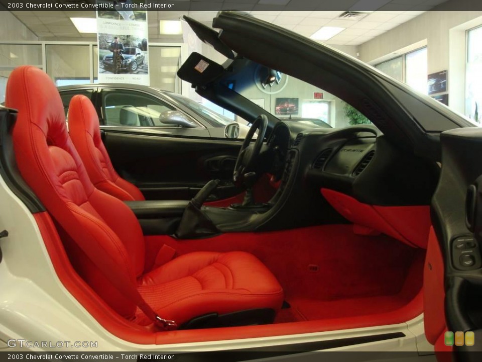 Torch Red Interior Photo for the 2003 Chevrolet Corvette Convertible #12161030