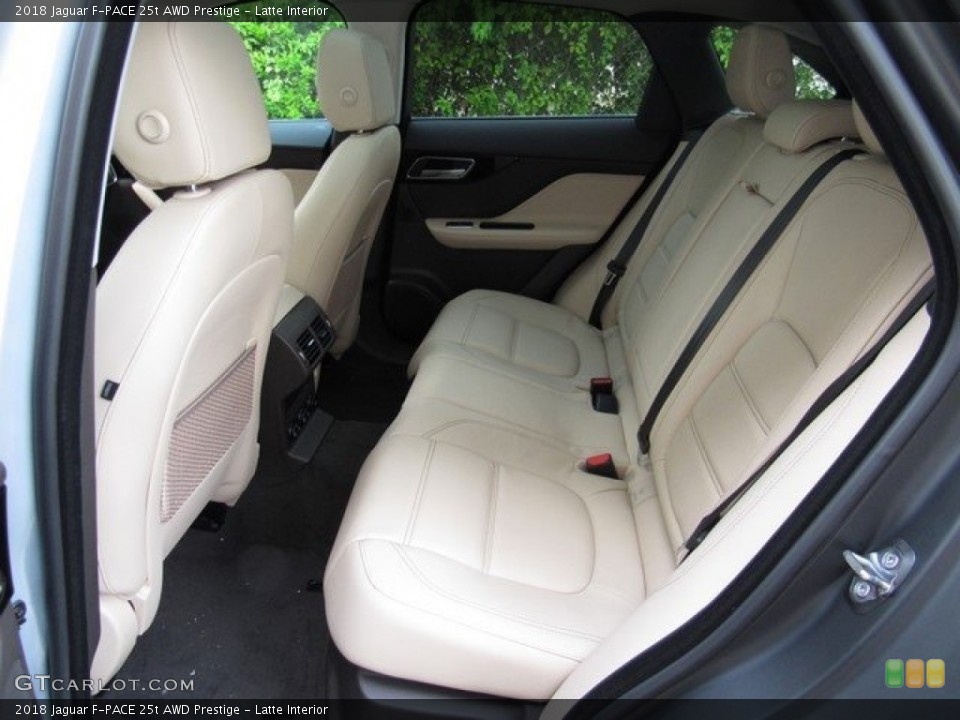 Latte Interior Rear Seat for the 2018 Jaguar F-PACE 25t AWD Prestige #121615176