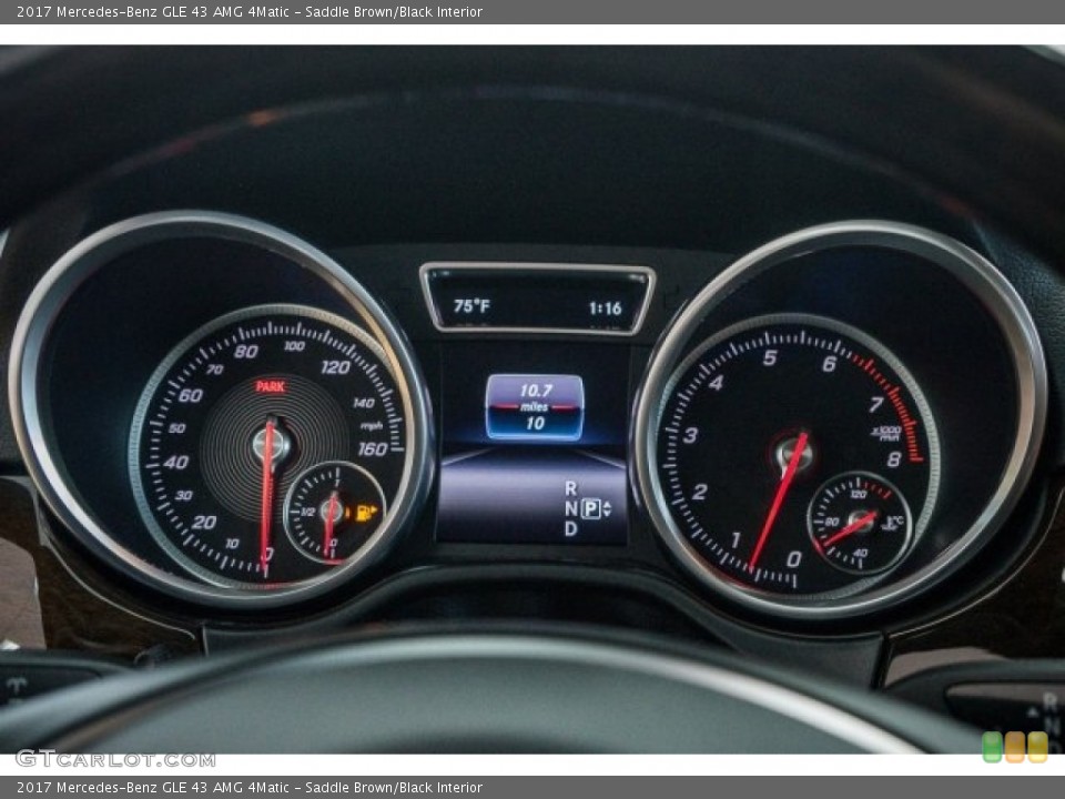 Saddle Brown/Black Interior Gauges for the 2017 Mercedes-Benz GLE 43 AMG 4Matic #121615459