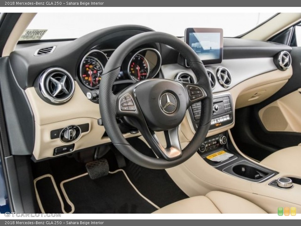 Sahara Beige Interior Dashboard for the 2018 Mercedes-Benz GLA 250 #121621194