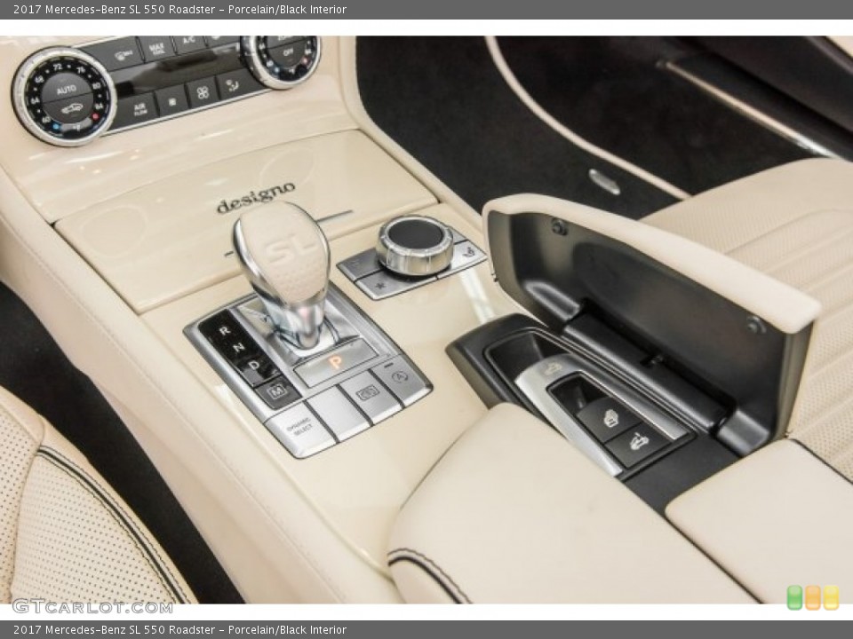 Porcelain/Black Interior Transmission for the 2017 Mercedes-Benz SL 550 Roadster #121626051