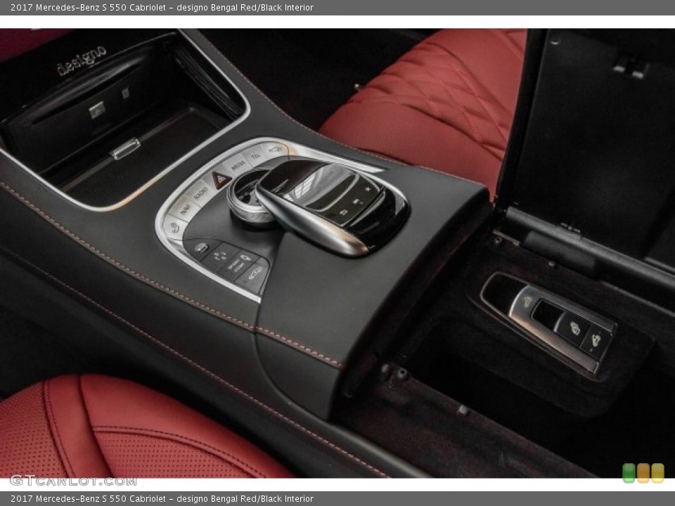 designo Bengal Red/Black Interior Transmission for the 2017 Mercedes-Benz S 550 Cabriolet #121627358
