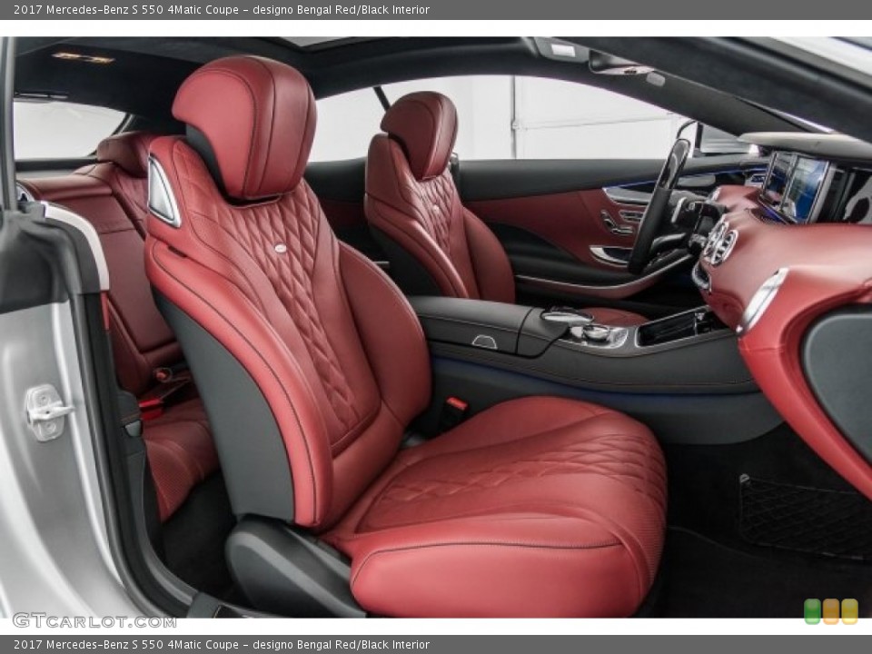 designo Bengal Red/Black Interior Photo for the 2017 Mercedes-Benz S 550 4Matic Coupe #121627625