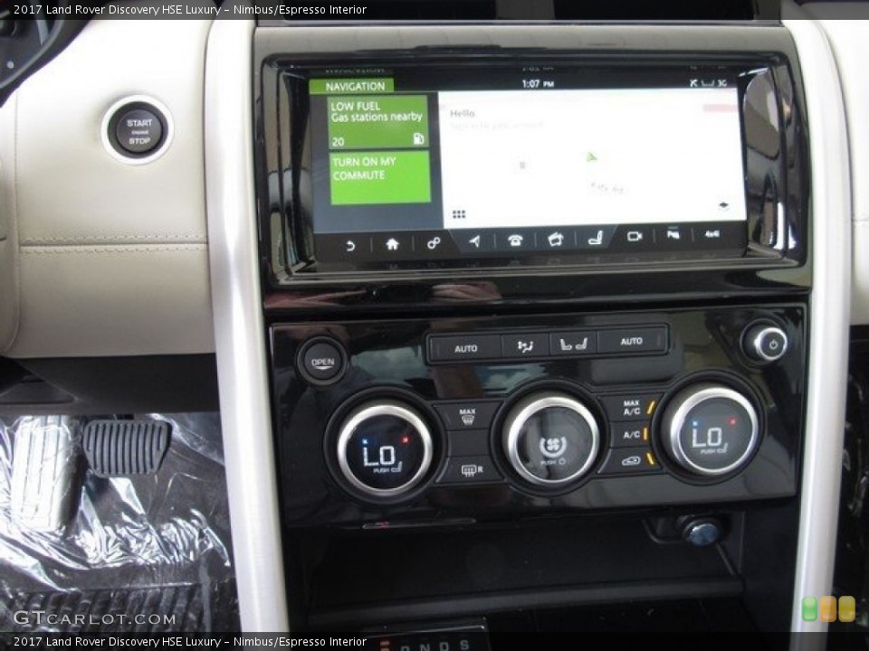 Nimbus/Espresso Interior Controls for the 2017 Land Rover Discovery HSE Luxury #121630179