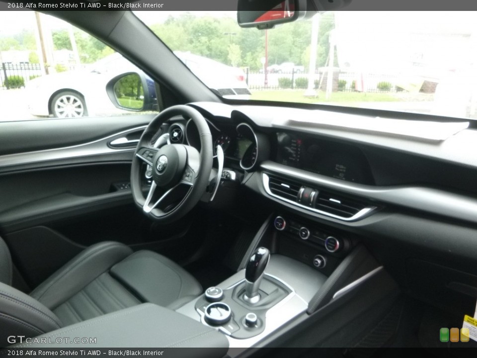 Black/Black Interior Dashboard for the 2018 Alfa Romeo Stelvio Ti AWD #121631662