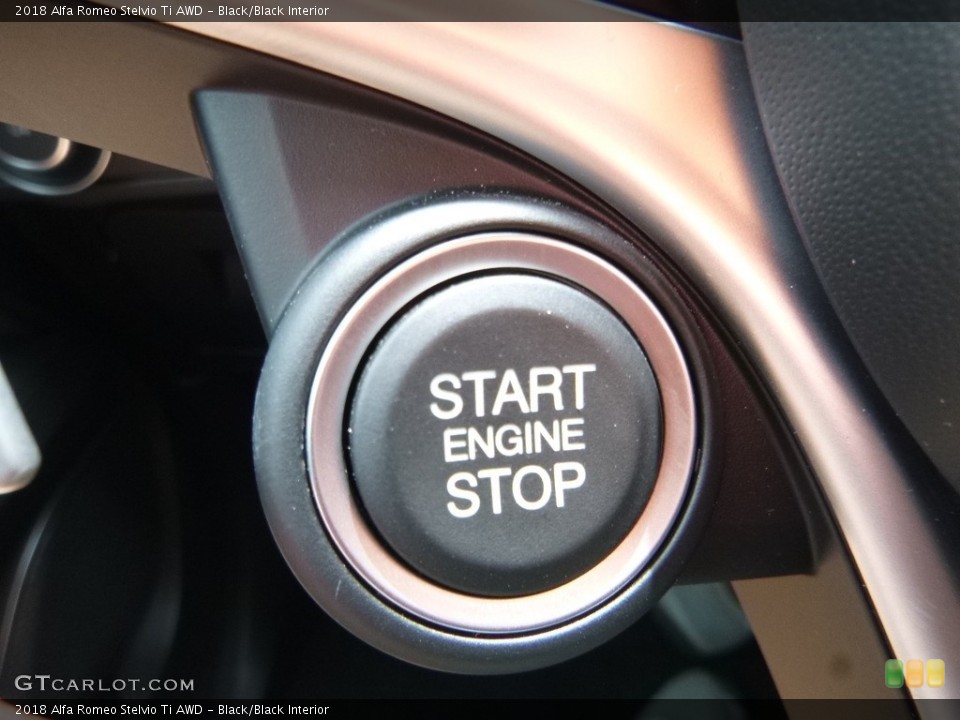 Black/Black Interior Controls for the 2018 Alfa Romeo Stelvio Ti AWD #121632042