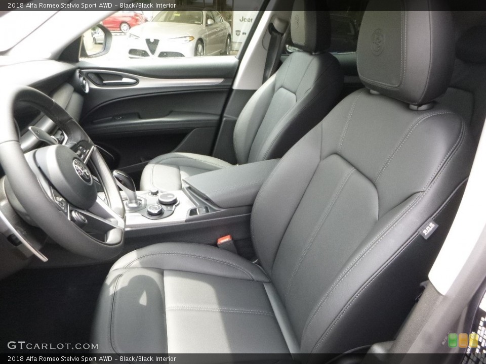 Black/Black Interior Photo for the 2018 Alfa Romeo Stelvio Sport AWD #121632618