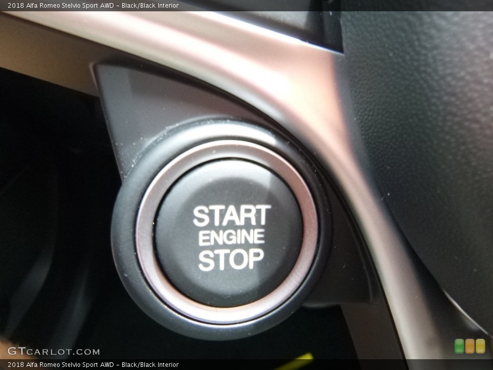 Black/Black Interior Controls for the 2018 Alfa Romeo Stelvio Sport AWD #121632798