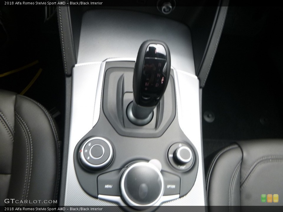 Black/Black Interior Transmission for the 2018 Alfa Romeo Stelvio Sport AWD #121632894