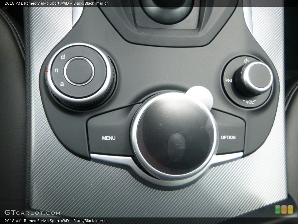 Black/Black Interior Controls for the 2018 Alfa Romeo Stelvio Sport AWD #121632918