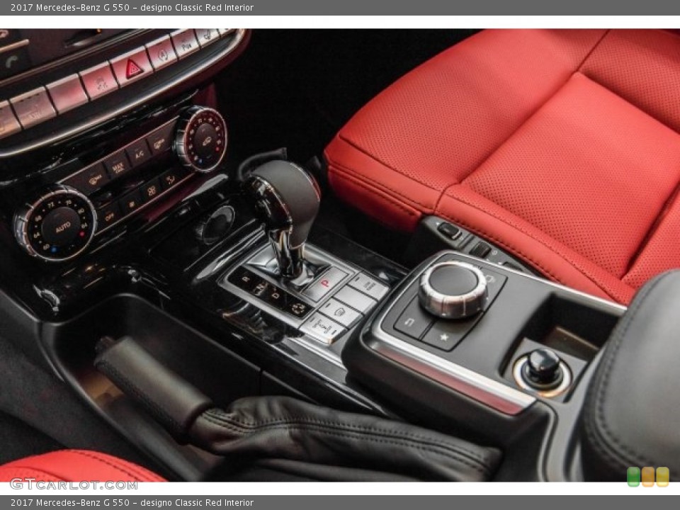 designo Classic Red Interior Transmission for the 2017 Mercedes-Benz G 550 #121634559