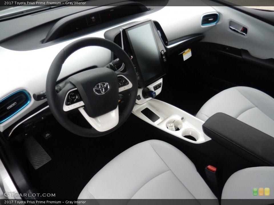 Gray Interior Front Seat for the 2017 Toyota Prius Prime Premium #121641810