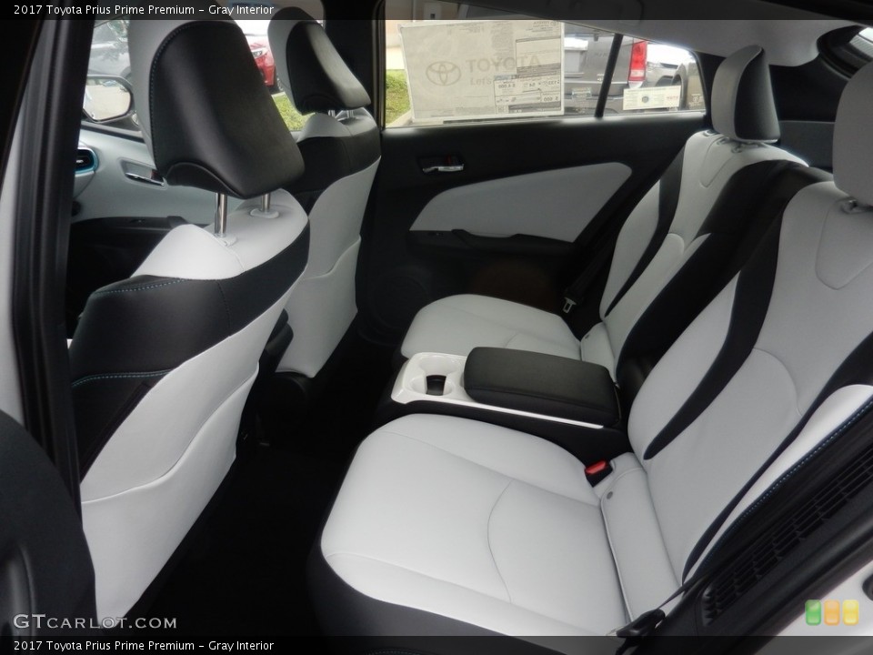 Gray Interior Rear Seat for the 2017 Toyota Prius Prime Premium #121641825