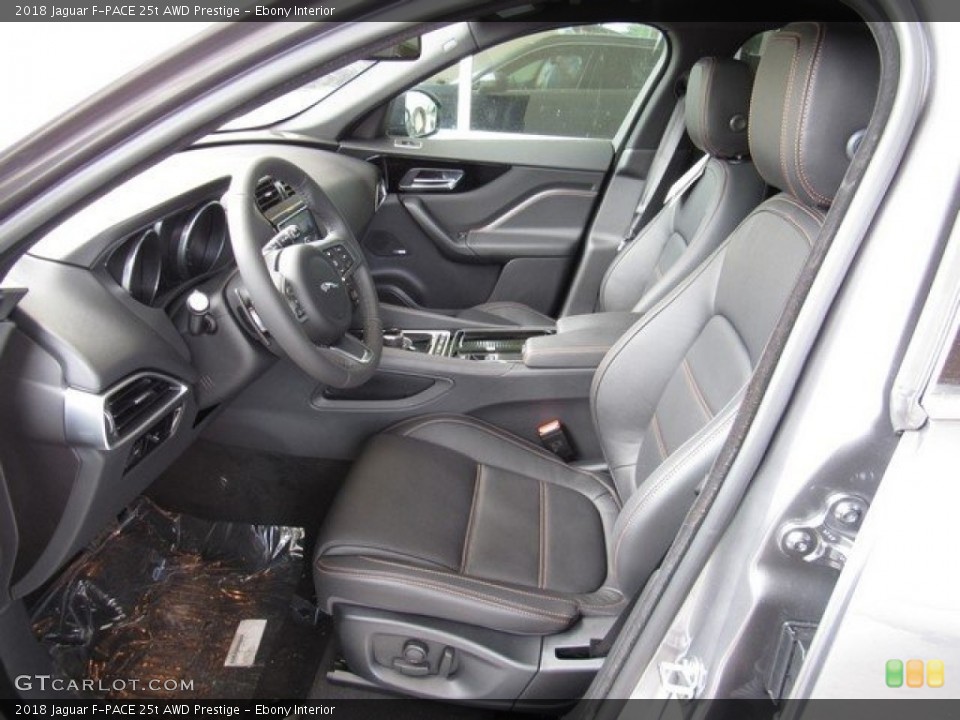 Ebony Interior Photo for the 2018 Jaguar F-PACE 25t AWD Prestige #121645353