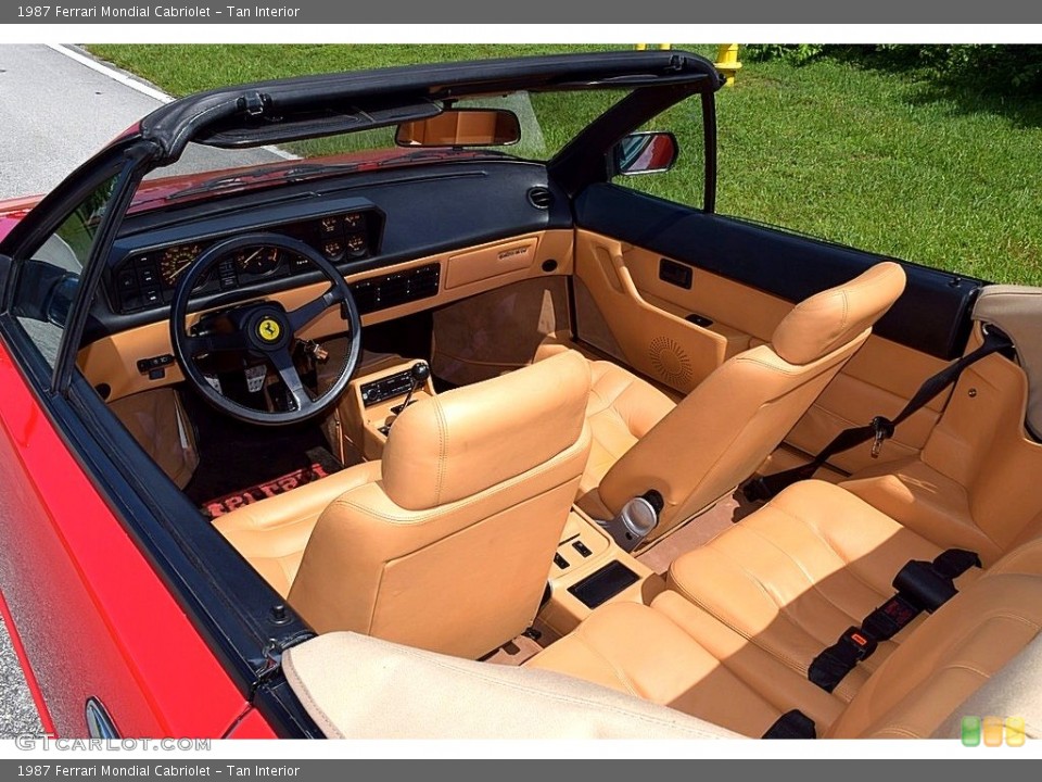 Tan Interior Front Seat for the 1987 Ferrari Mondial Cabriolet #121654078