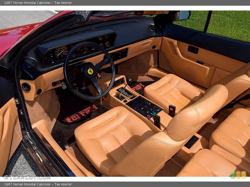 Tan Interior Front Seat for the 1987 Ferrari Mondial Cabriolet #121654218