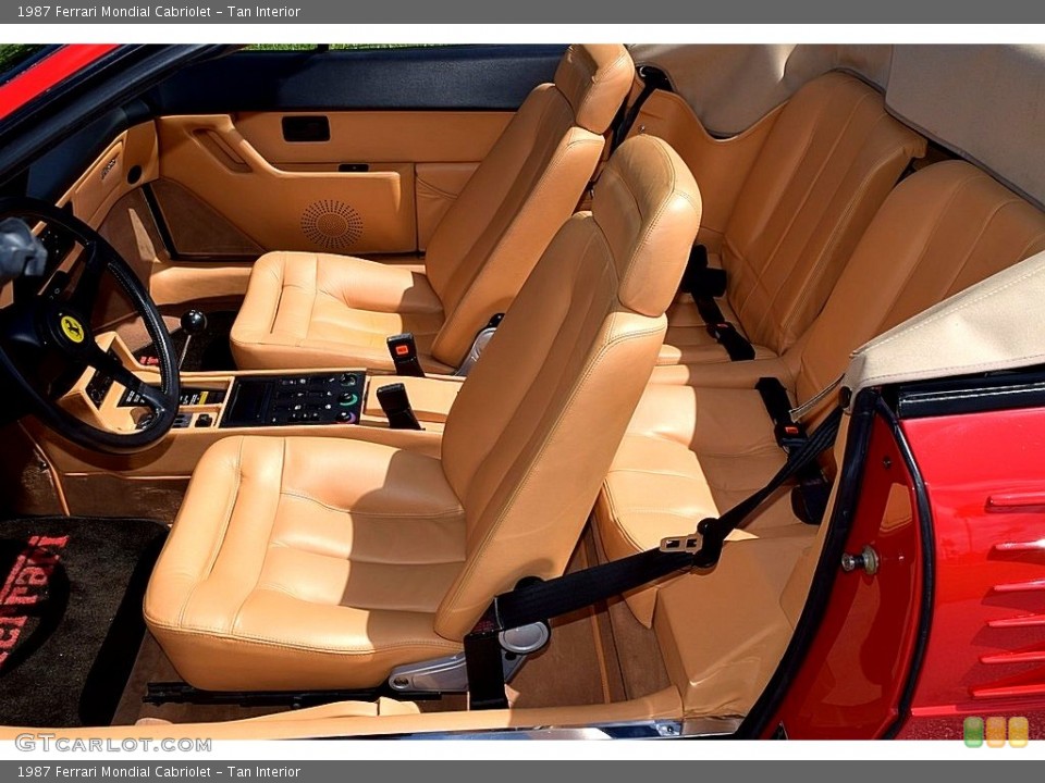 Tan Interior Front Seat for the 1987 Ferrari Mondial Cabriolet #121654233