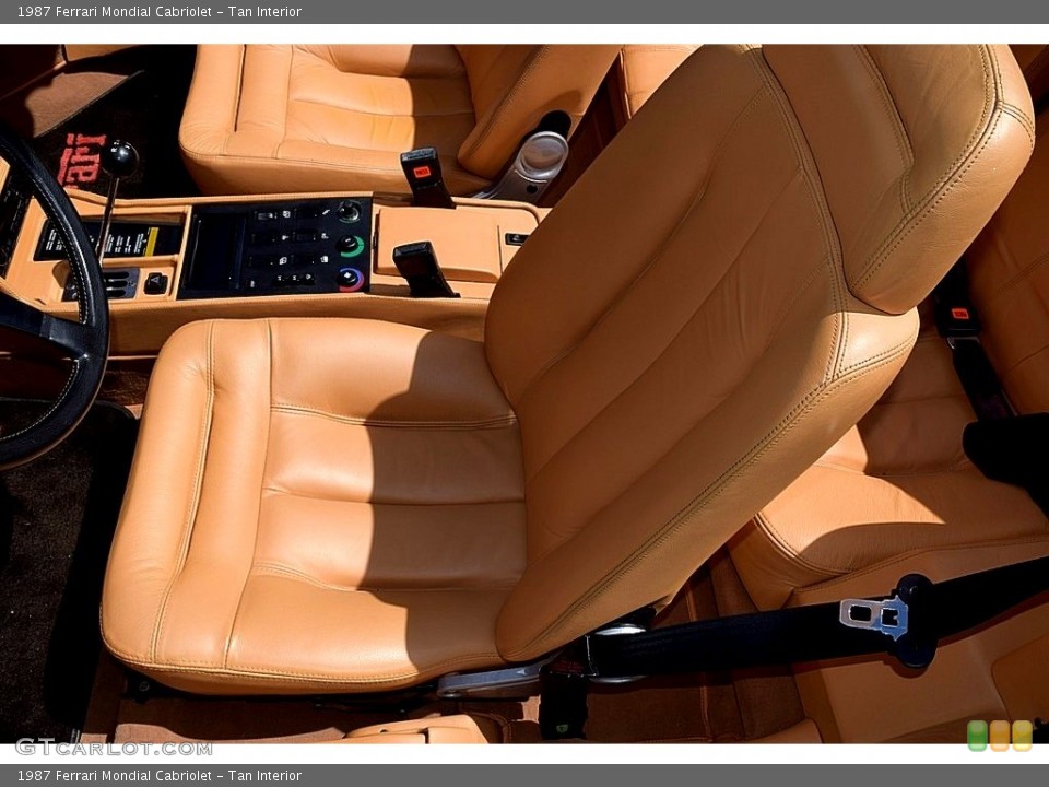 Tan Interior Front Seat for the 1987 Ferrari Mondial Cabriolet #121654248
