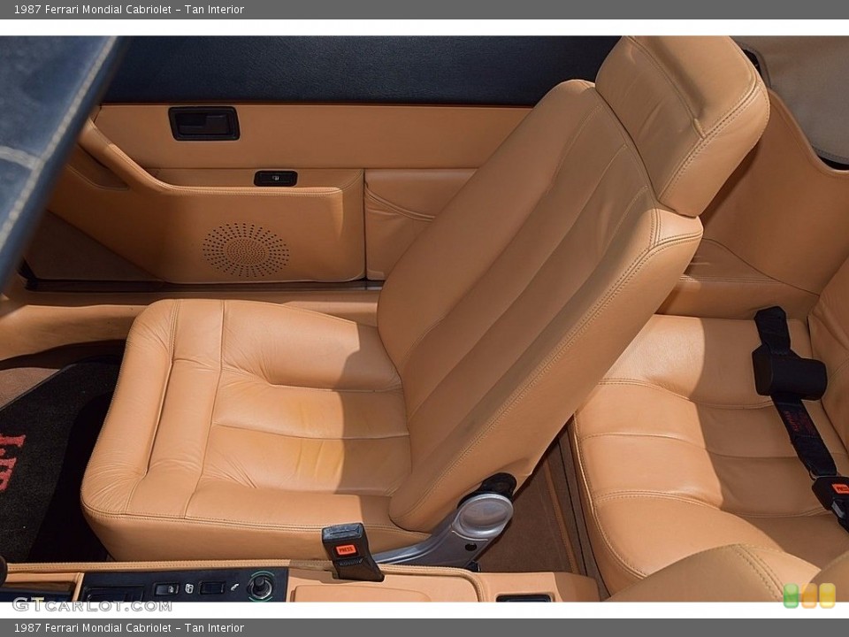 Tan Interior Front Seat for the 1987 Ferrari Mondial Cabriolet #121654305