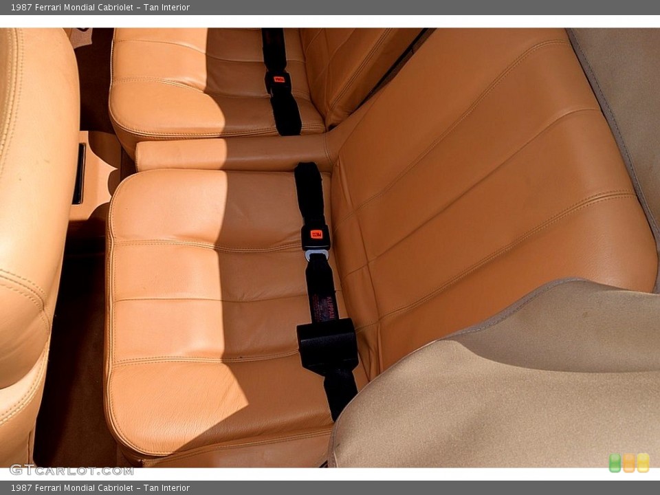 Tan Interior Rear Seat for the 1987 Ferrari Mondial Cabriolet #121654430